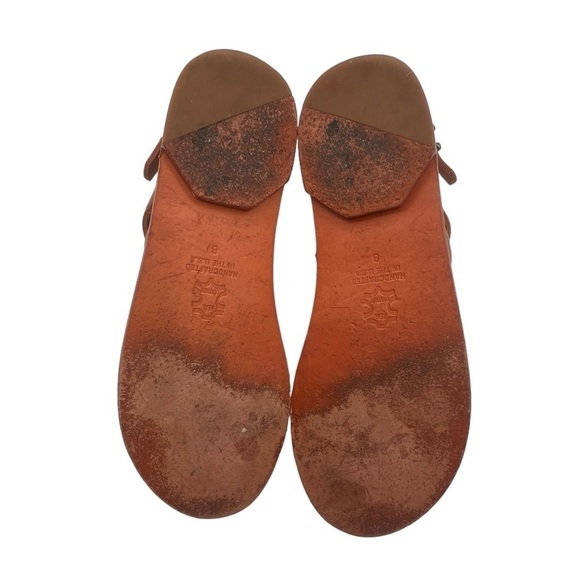 Everlane Brown Adjustable Strap Flat Strappy Leather Sandals Size 8 Women’s - Picture 10 of 10